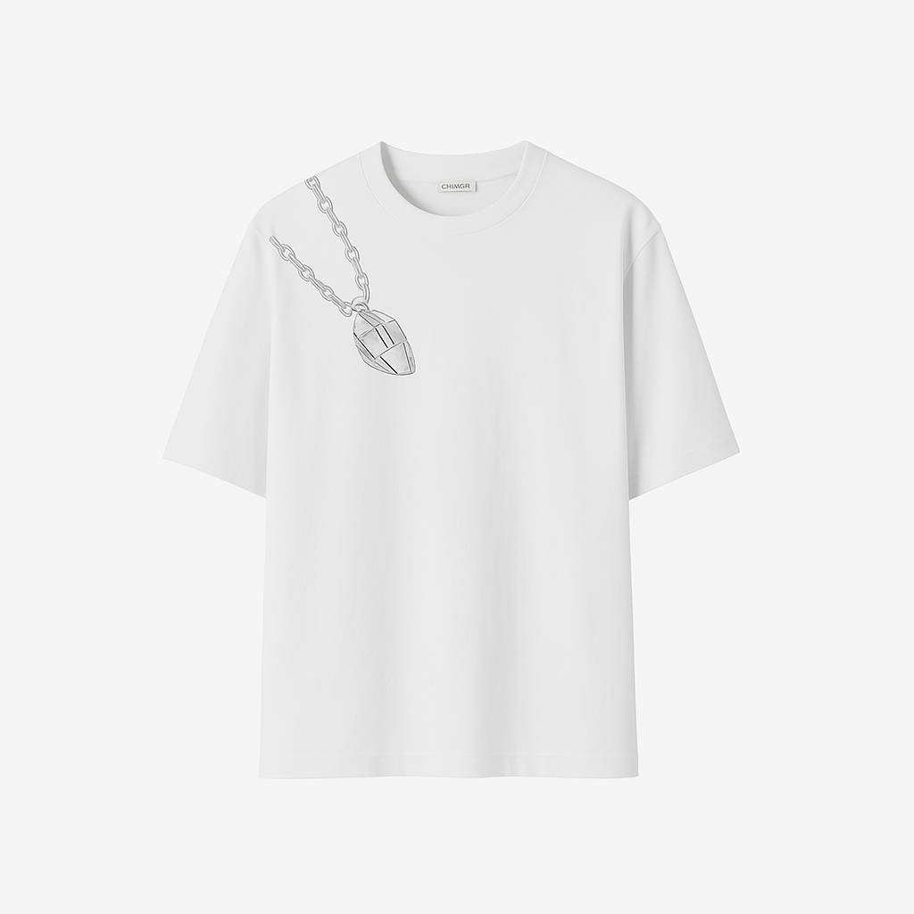 Burberry Shield Hardware Cotton T Shirt - White