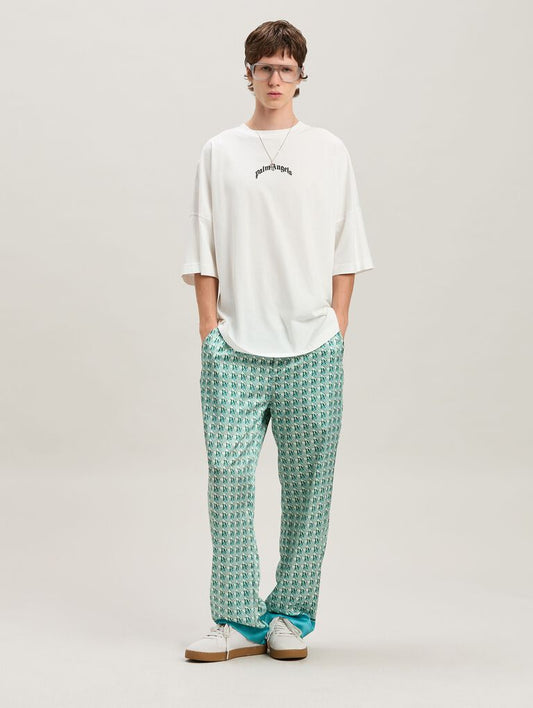 Palm Angels Classic Oversized White Logo T-Shirt