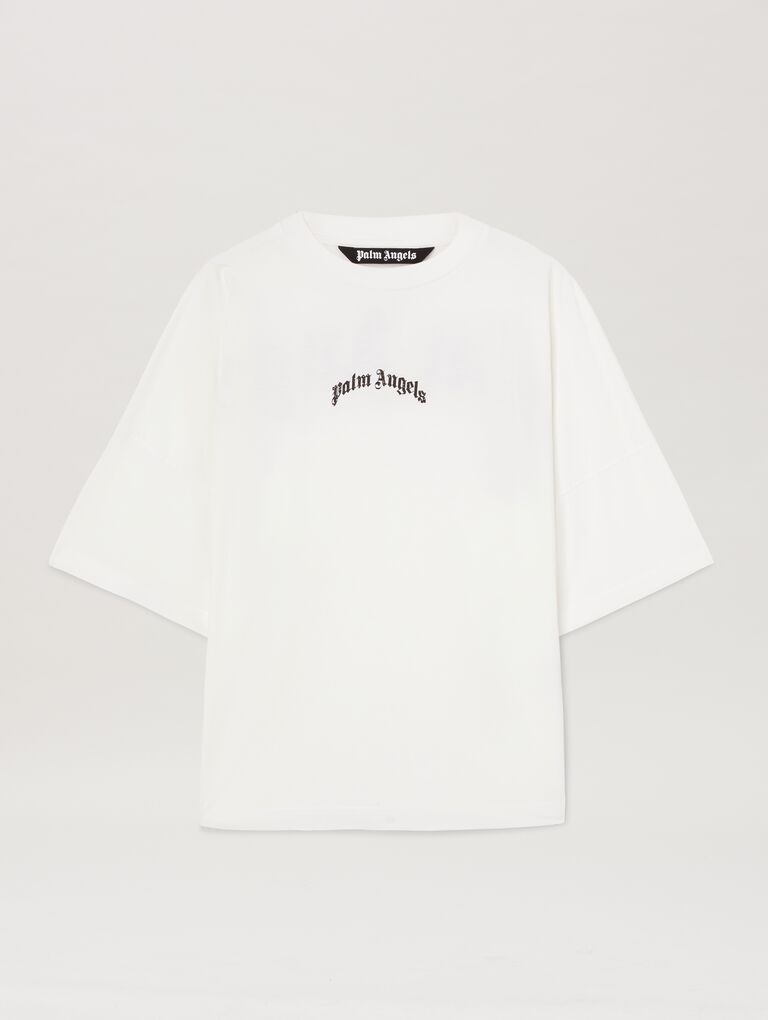 Palm Angels Classic Oversized White Logo T-Shirt