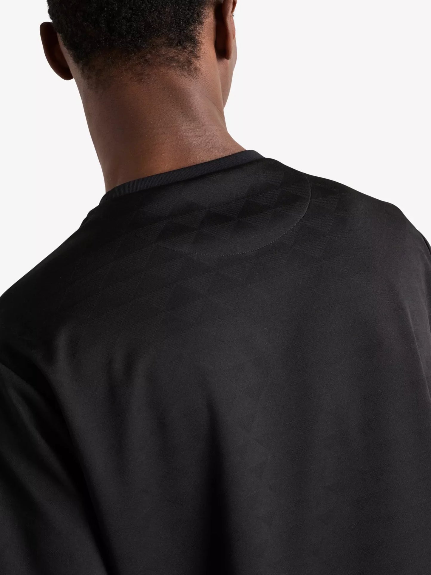 Prada Plaque Oversized Fit Polyester T-shirt - Black