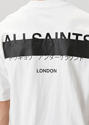 AllSaints Underground oversized t-shirt in White