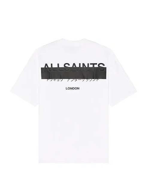 AllSaints Underground oversized t-shirt in White