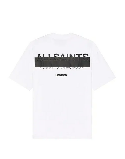 AllSaints Underground oversized t-shirt in White