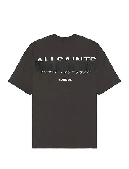 AllSaints Underground oversized t-shirt in black
