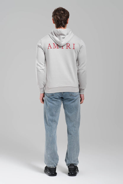 AMIRI Gray MA Core Logo Hoodie