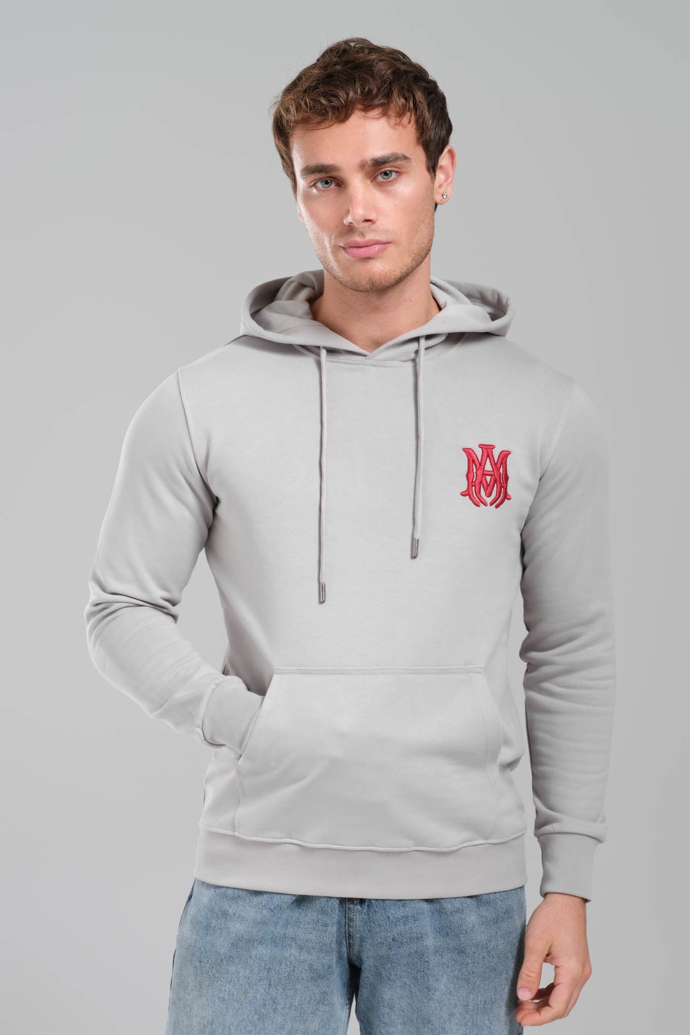 AMIRI Gray MA Core Logo Hoodie