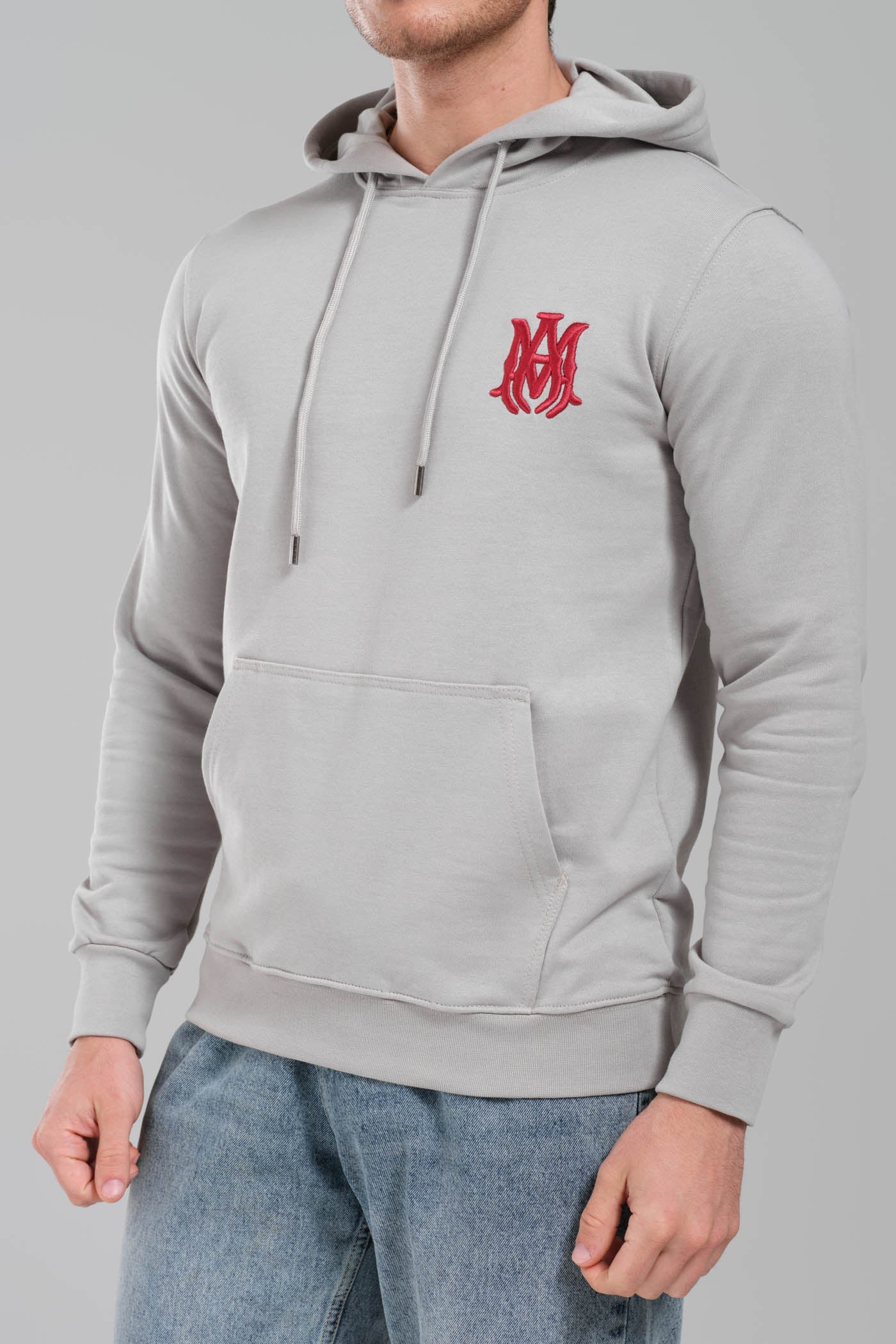 AMIRI Gray MA Core Logo Hoodie