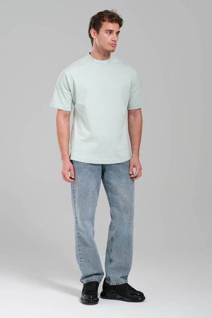 Palm Angels Logo Neck T-Shirt – Mint Green