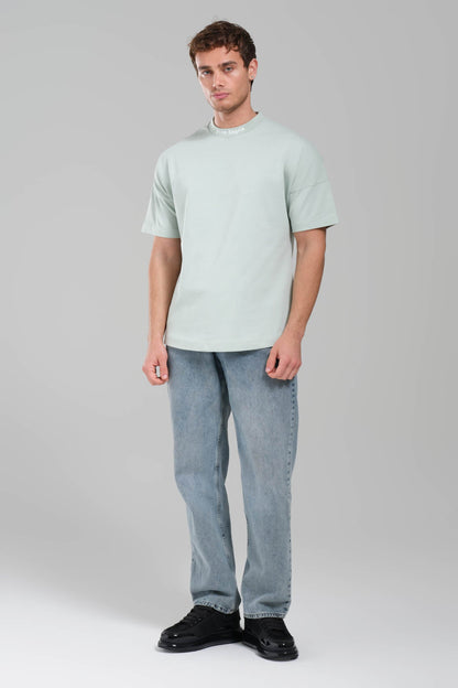 Palm Angels Logo Neck T-Shirt – Mint Green