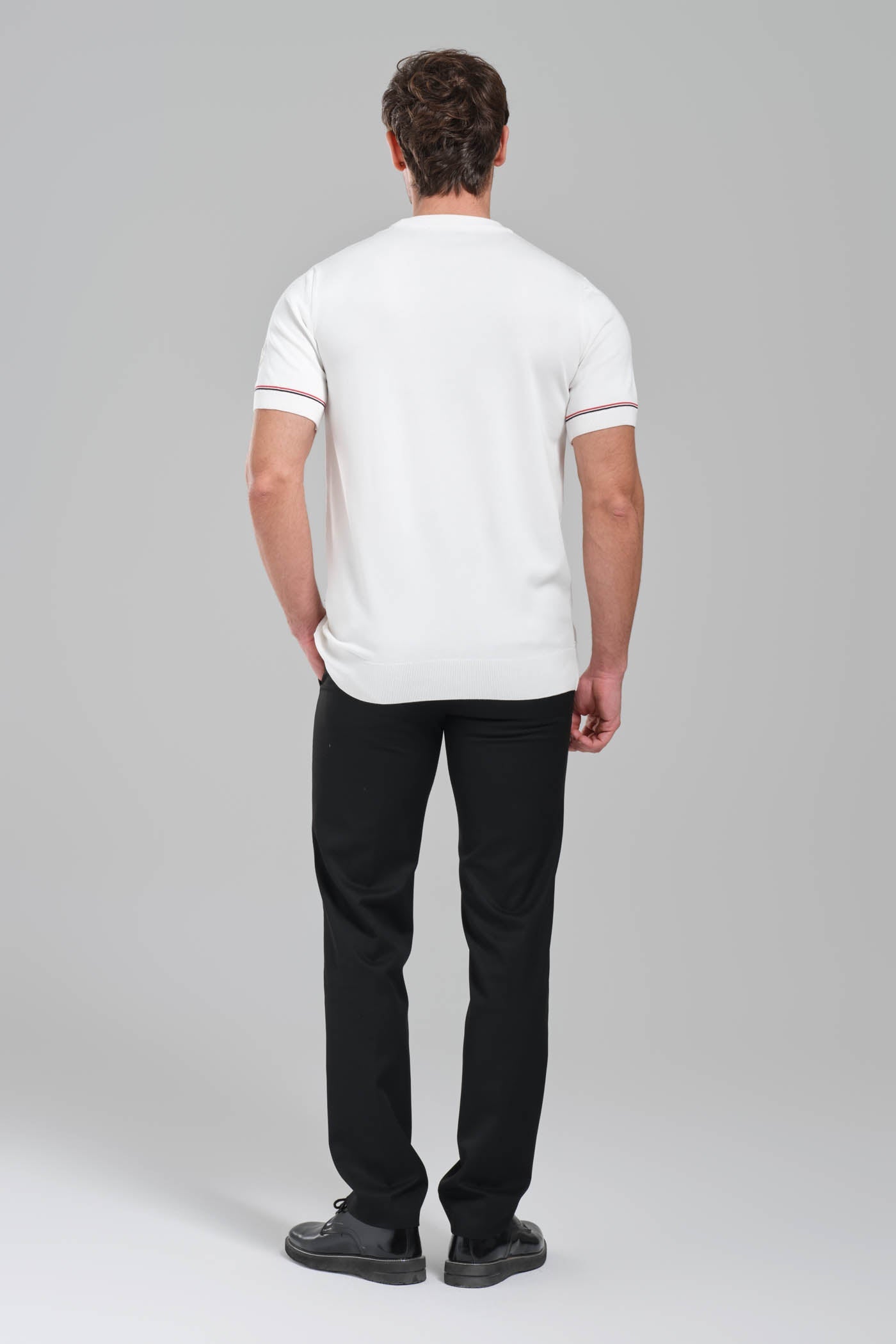 Moncler White Embossed Graphic T-Shirt