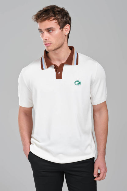 Gucci  Logo Polo  T-Shirt – White