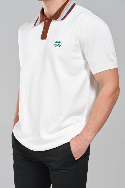 Gucci  Logo Polo  T-Shirt – White