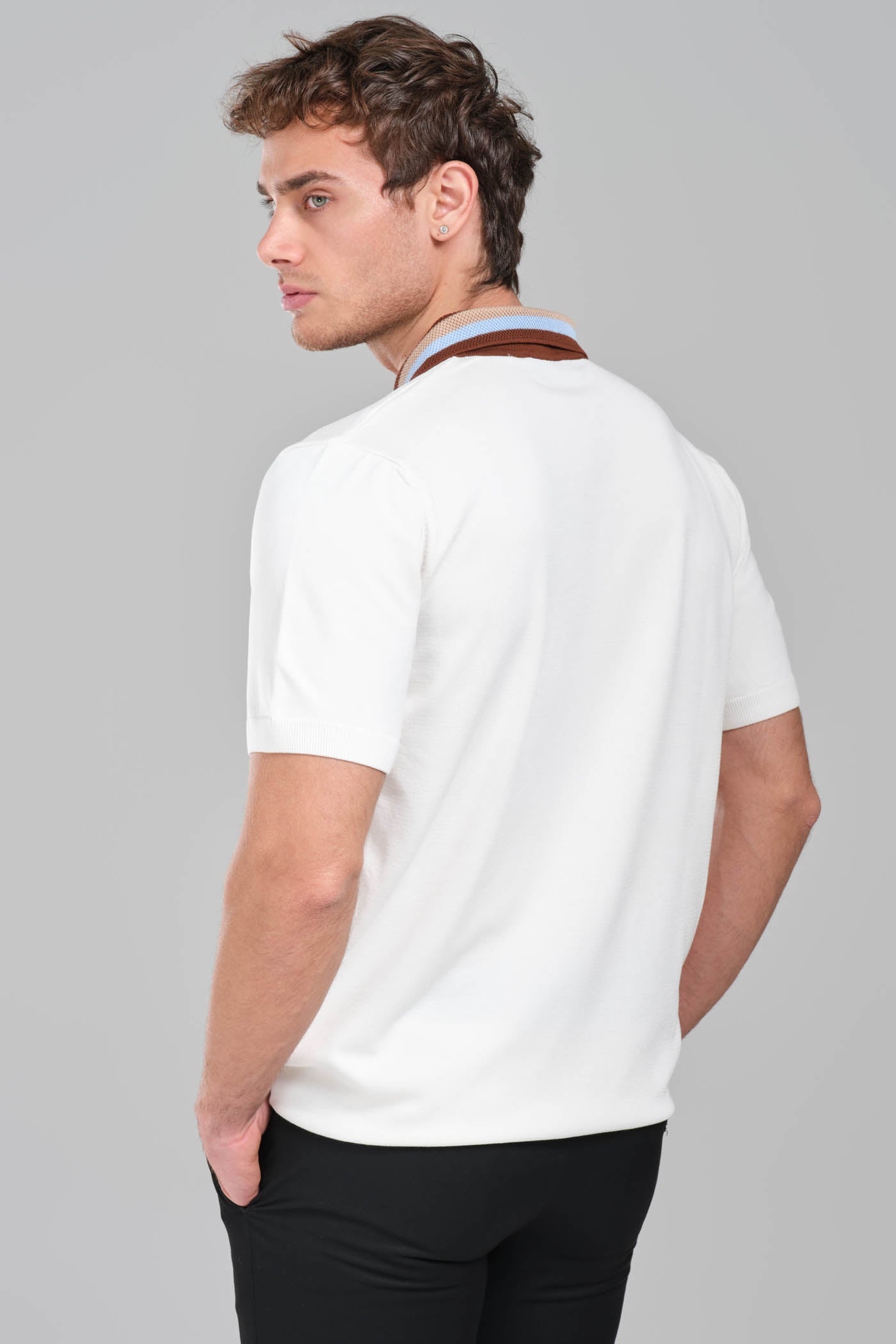 Gucci GRG Logo Polo Shirt White