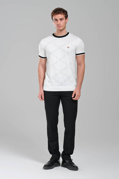 Gucci Cotton jersey T-shirt with embroidery White