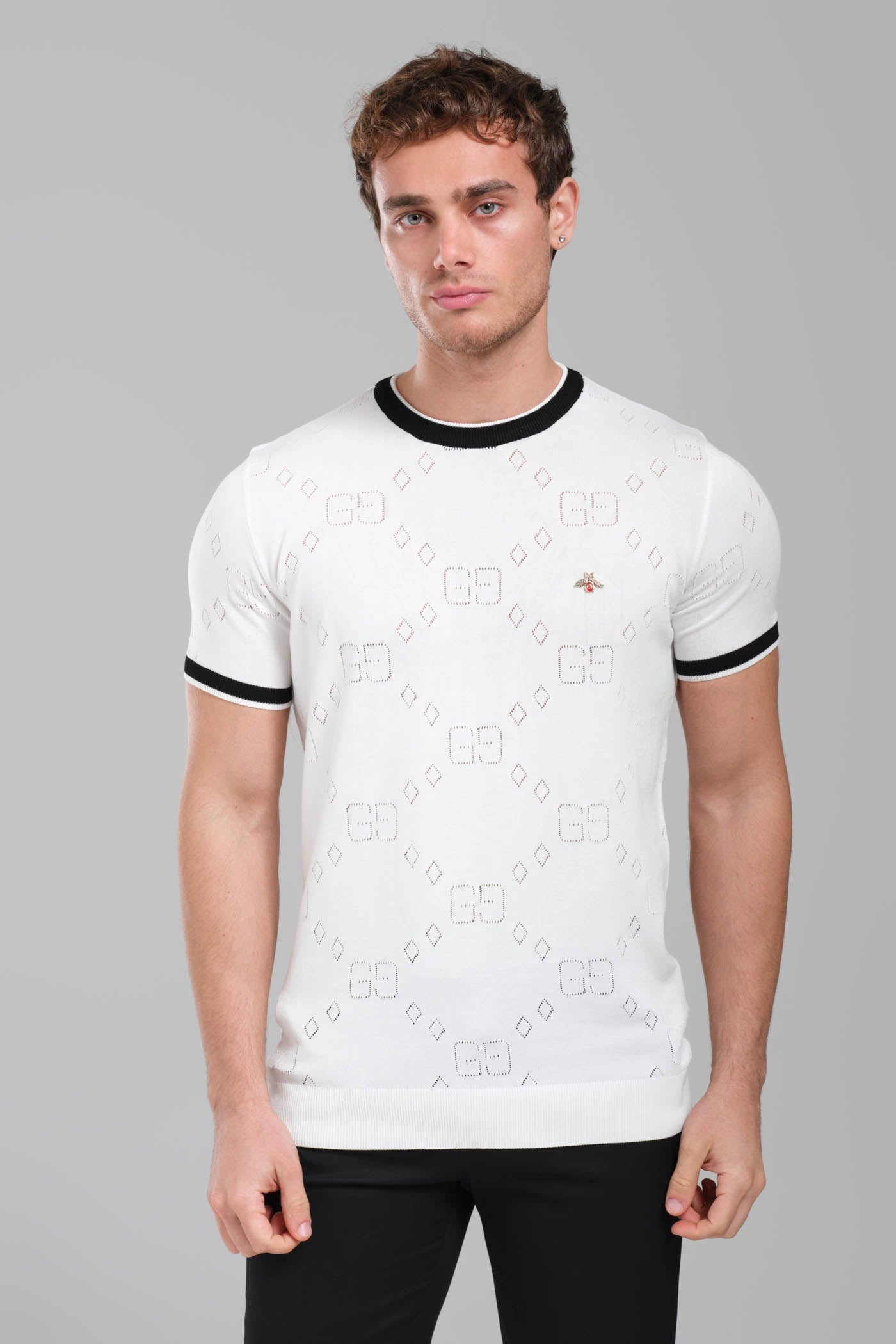 Gucci Cotton jersey T-shirt with embroidery White
