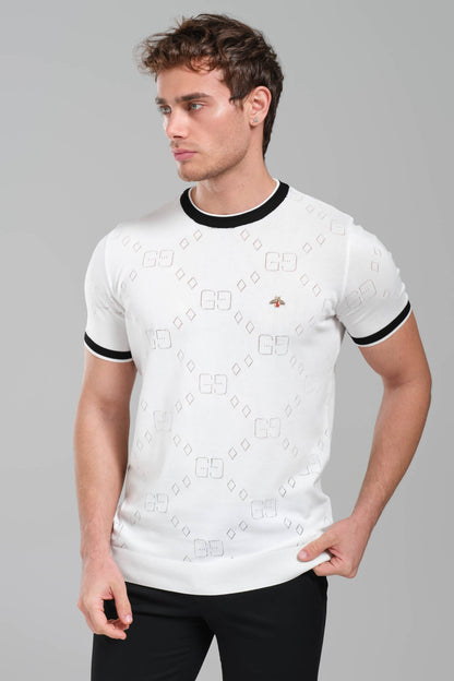 Gucci Cotton jersey T-shirt with embroidery White