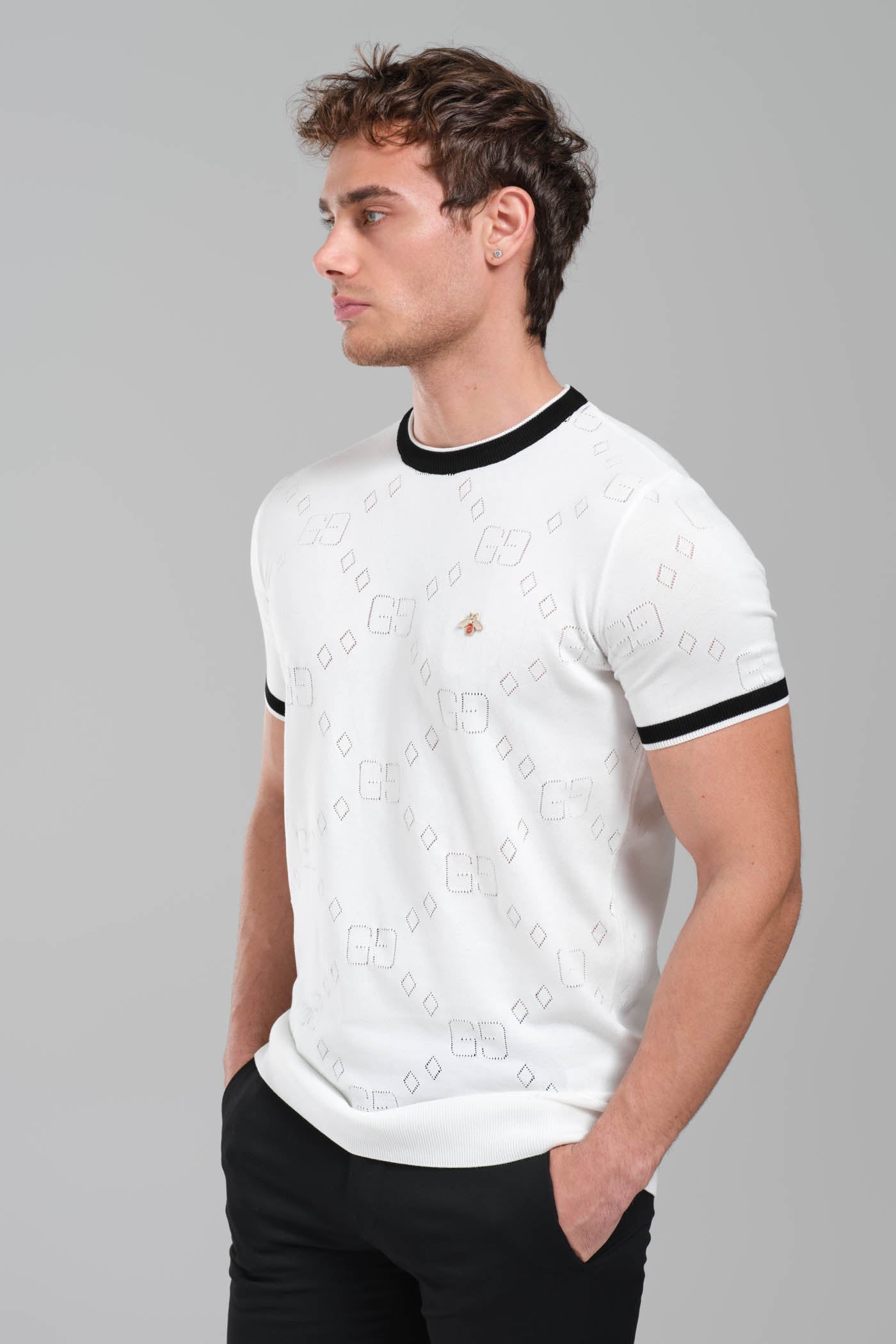 Gucci Cotton jersey T-shirt with embroidery White