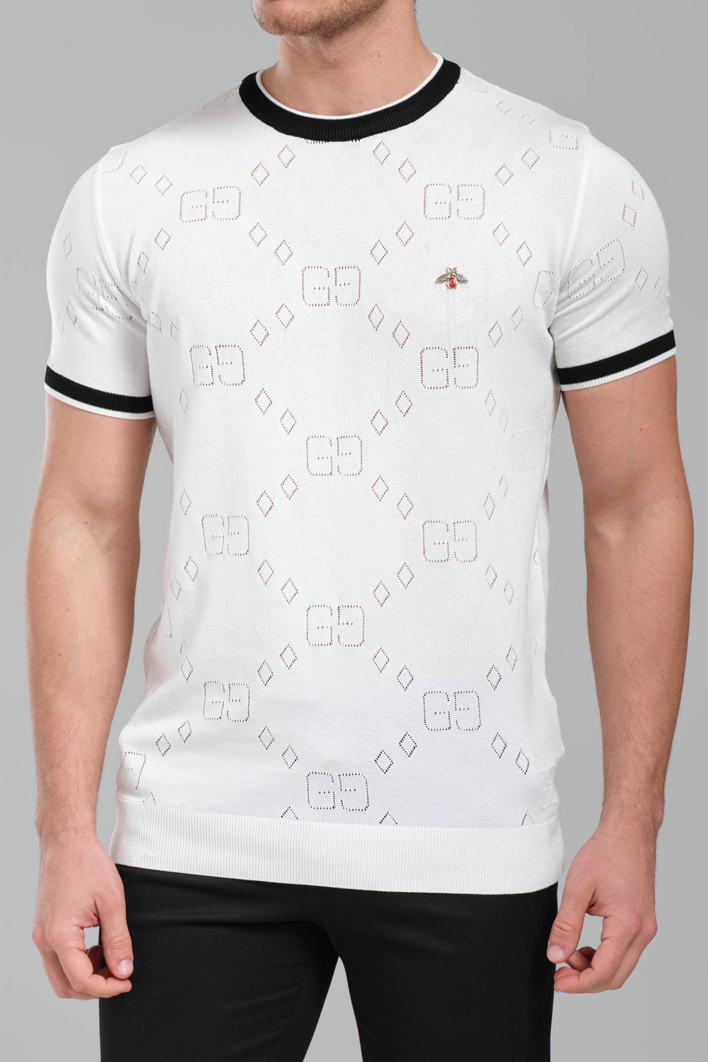 Gucci Cotton jersey T-shirt with embroidery White