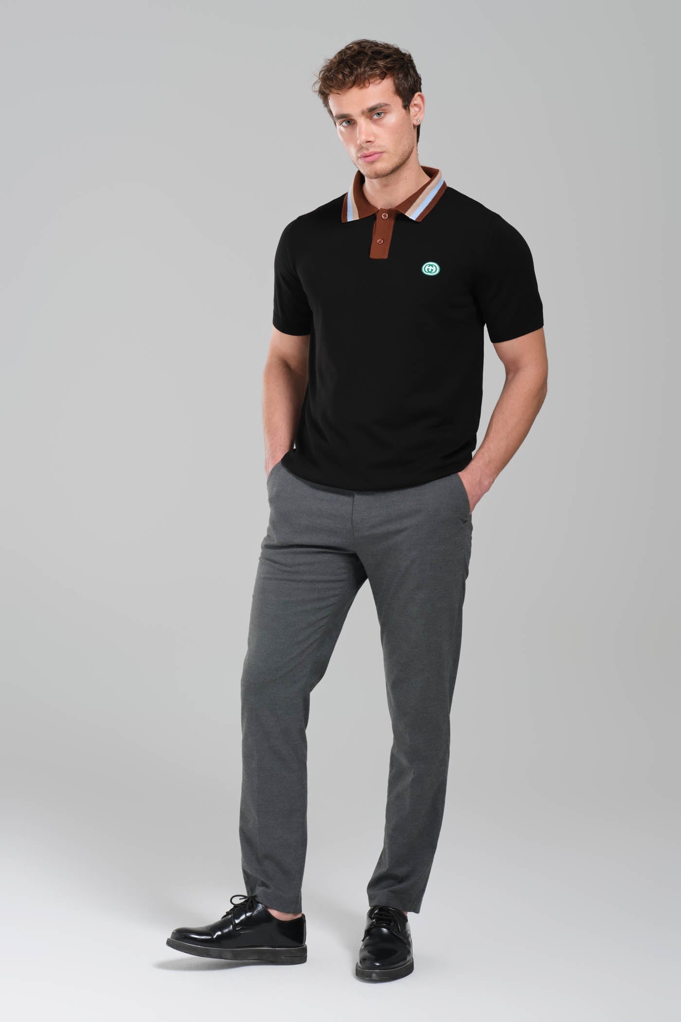 Gucci  Logo Polo  T-Shirt – Black