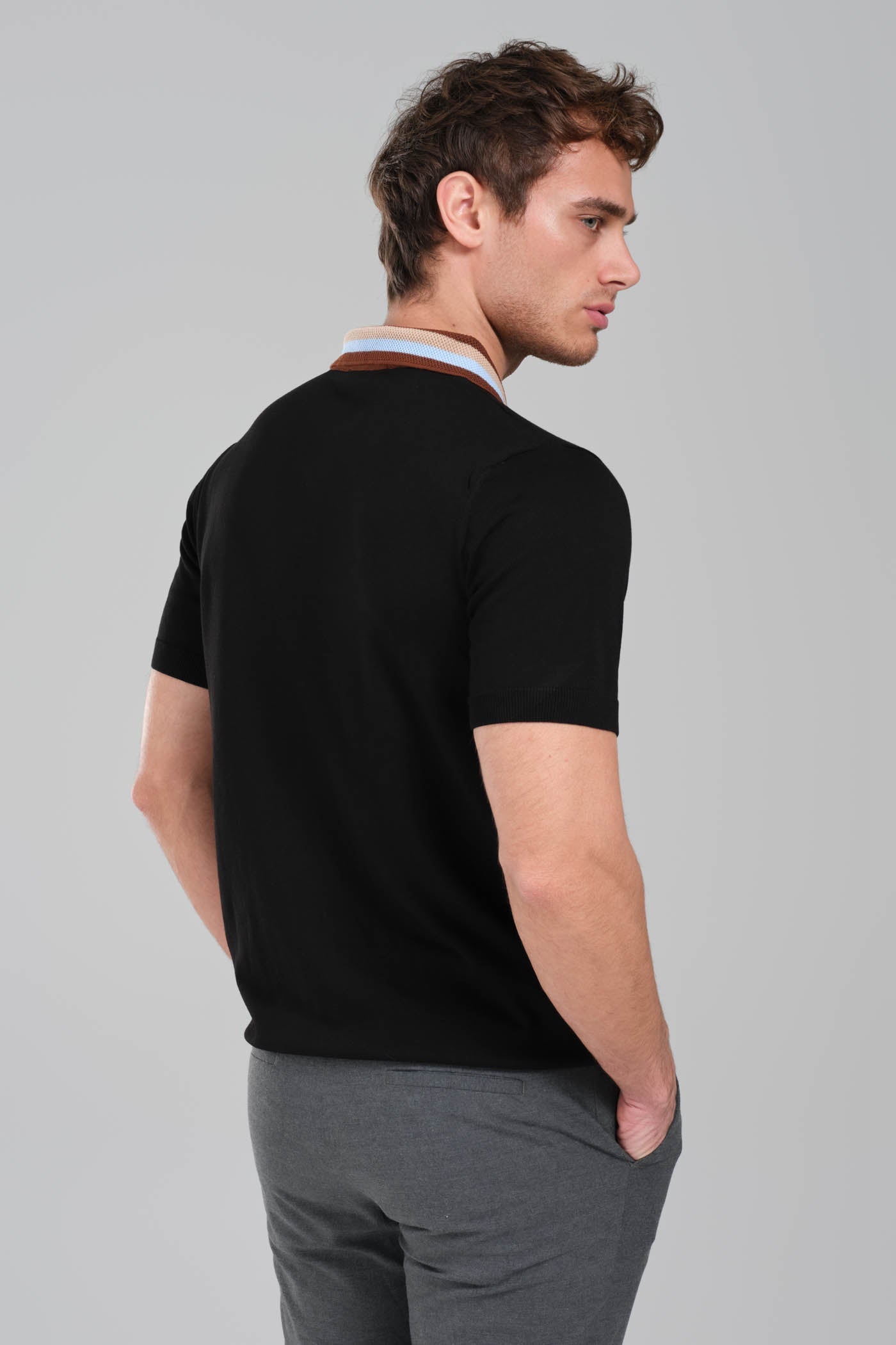 Gucci GRG Logo Polo Shirt Black