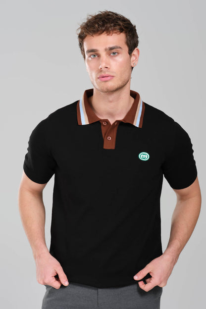 Gucci GRG Logo Polo Shirt Black