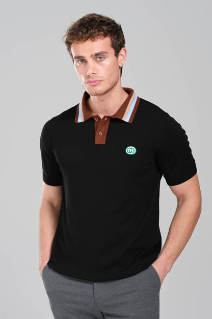 Gucci  Logo Polo  T-Shirt – Black