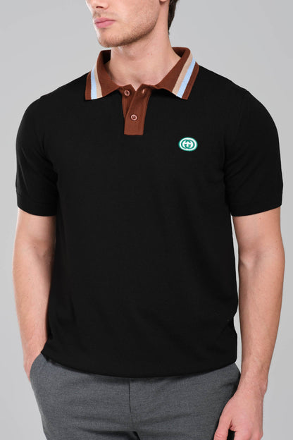 Gucci GRG Logo Polo Shirt Black