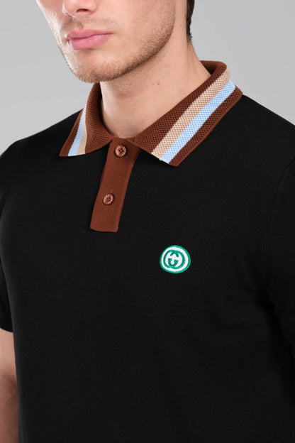 Gucci GRG Logo Polo Shirt Black