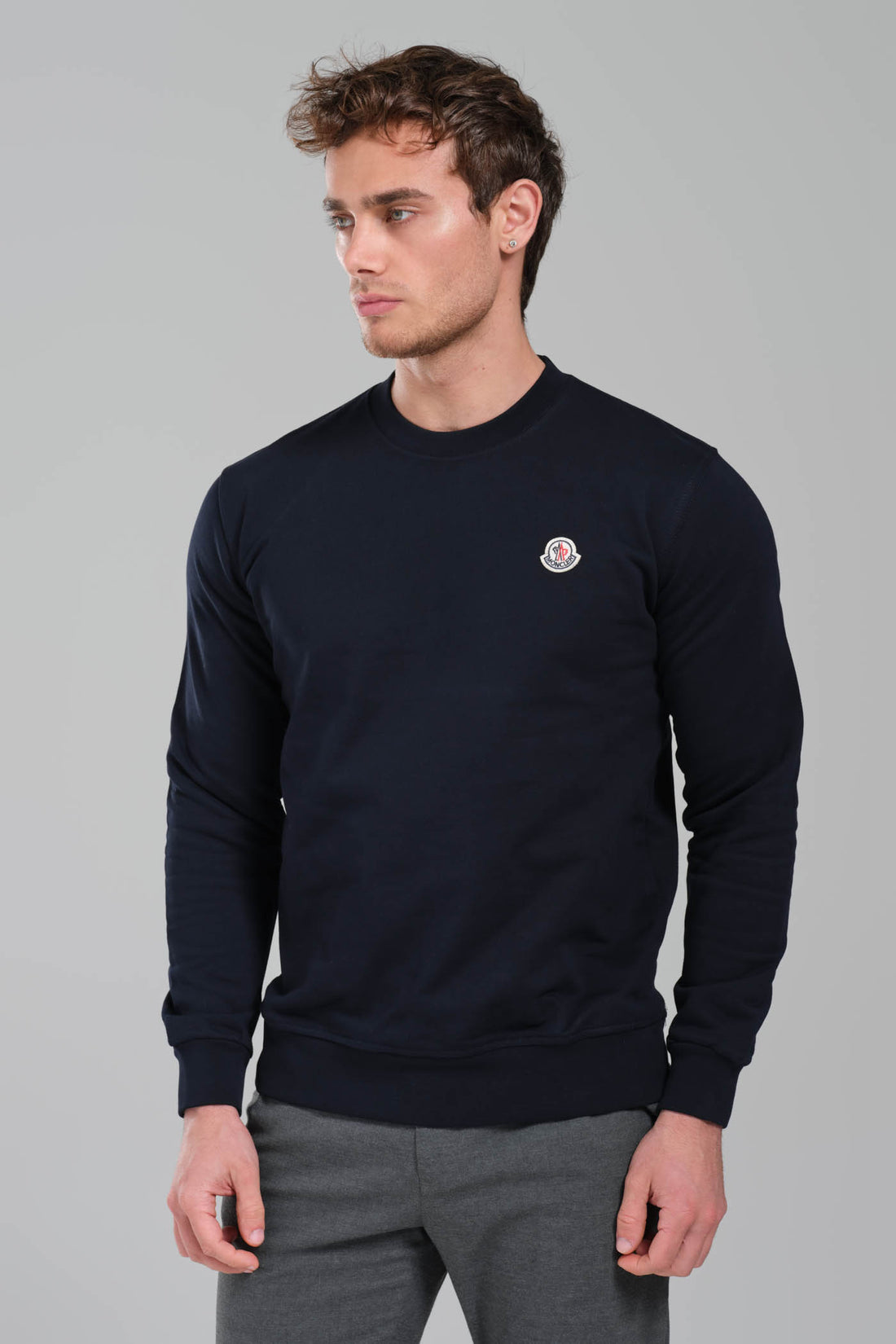 Moncler Logo Patch Cotton Sweatshirt