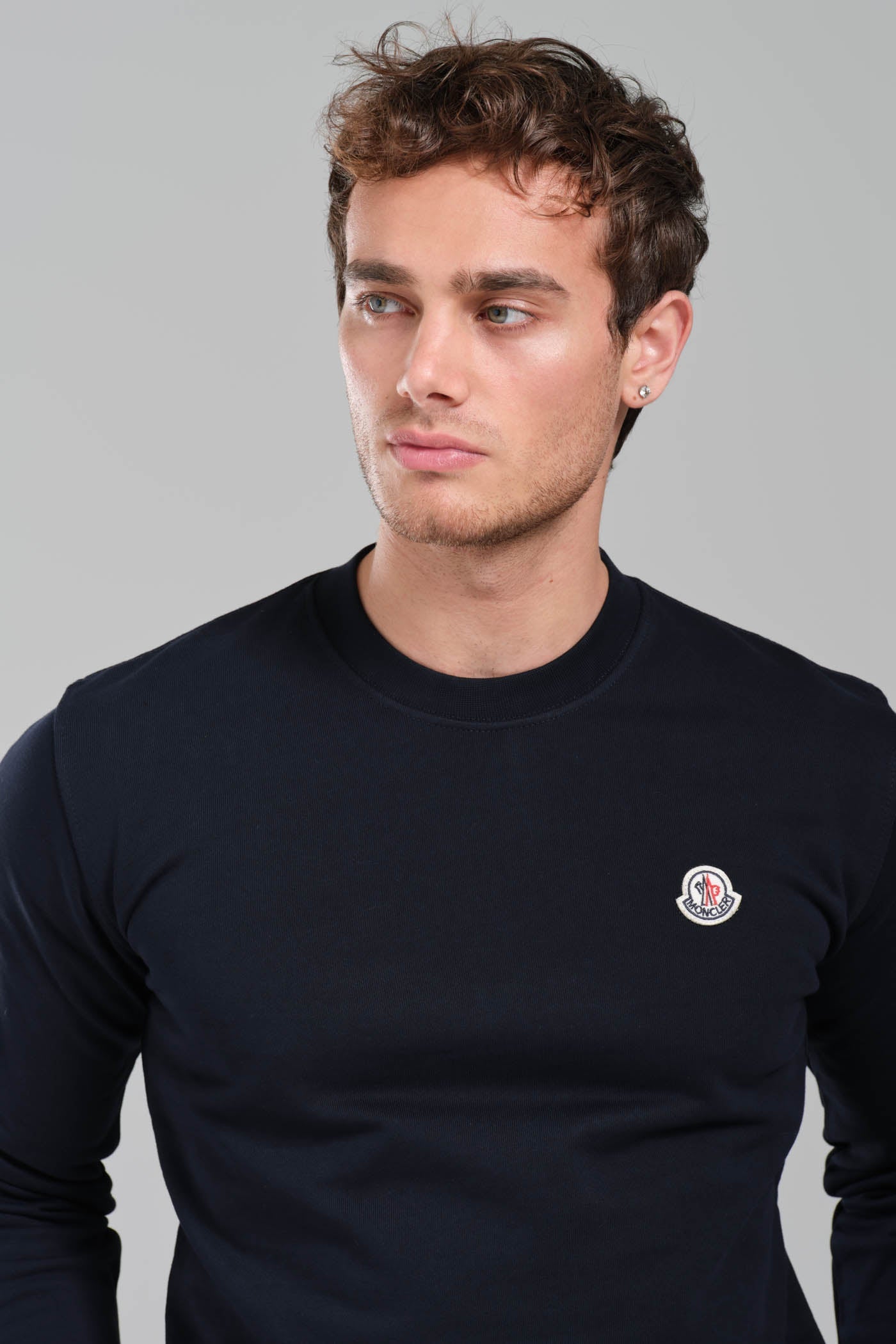 Moncler Logo Patch Cotton Sweatshirt