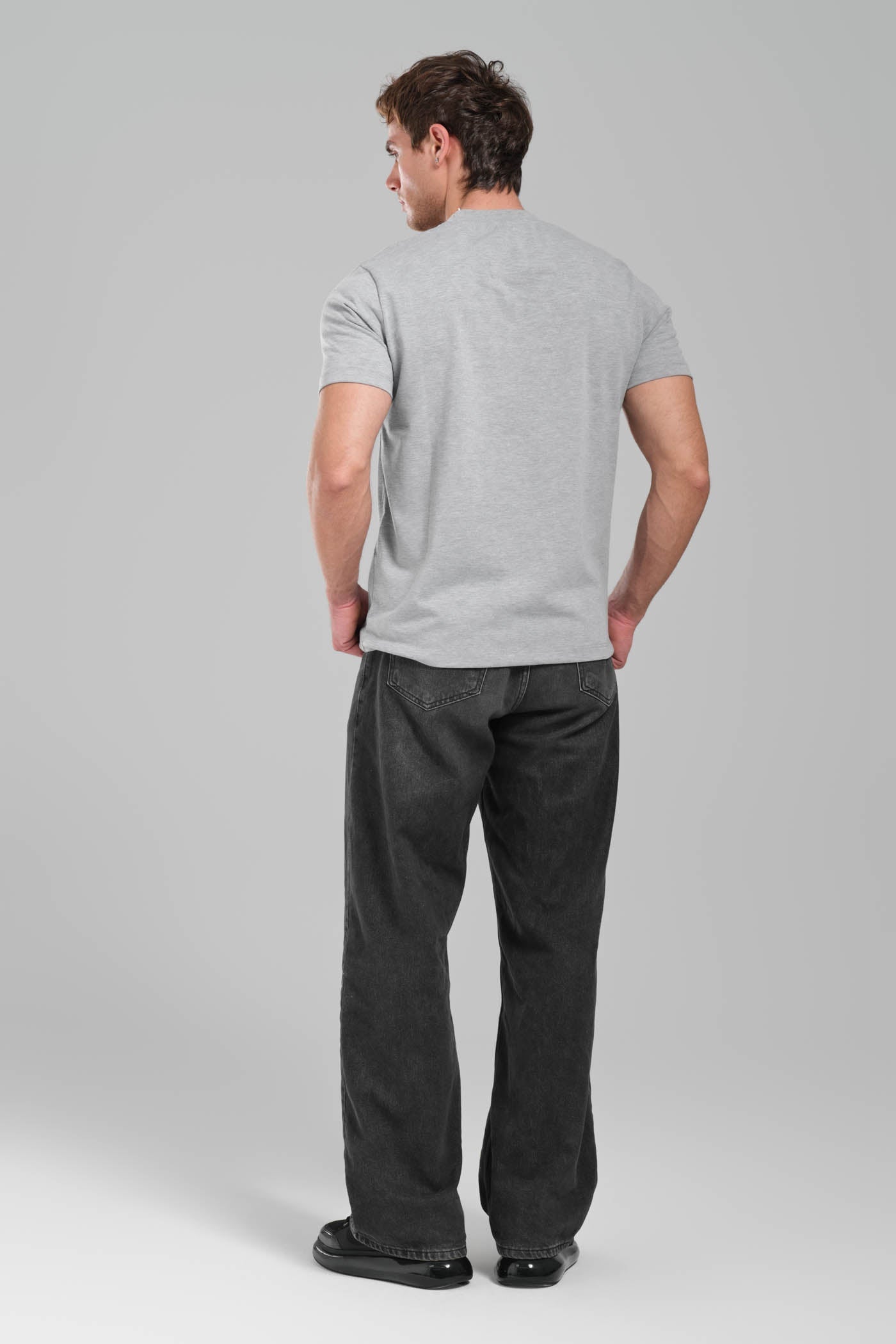 GIVENCHY Logo-embroidered cotton T-shirt grey