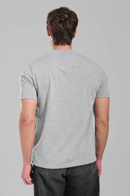 GIVENCHY Logo-embroidered cotton T-shirt grey