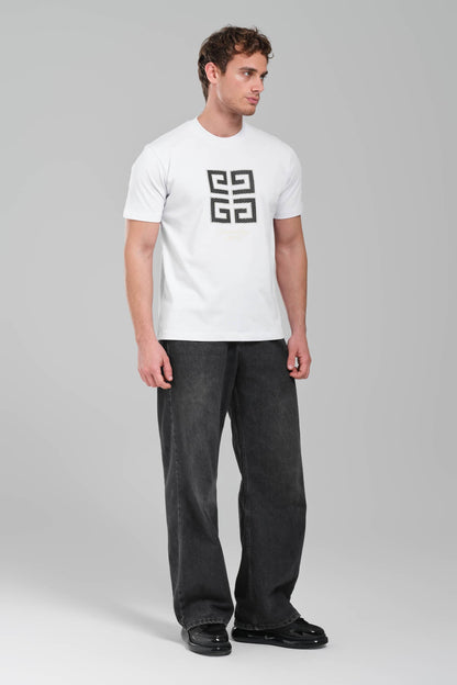 GIVENCHY Logo-embroidered cotton T-shirt White