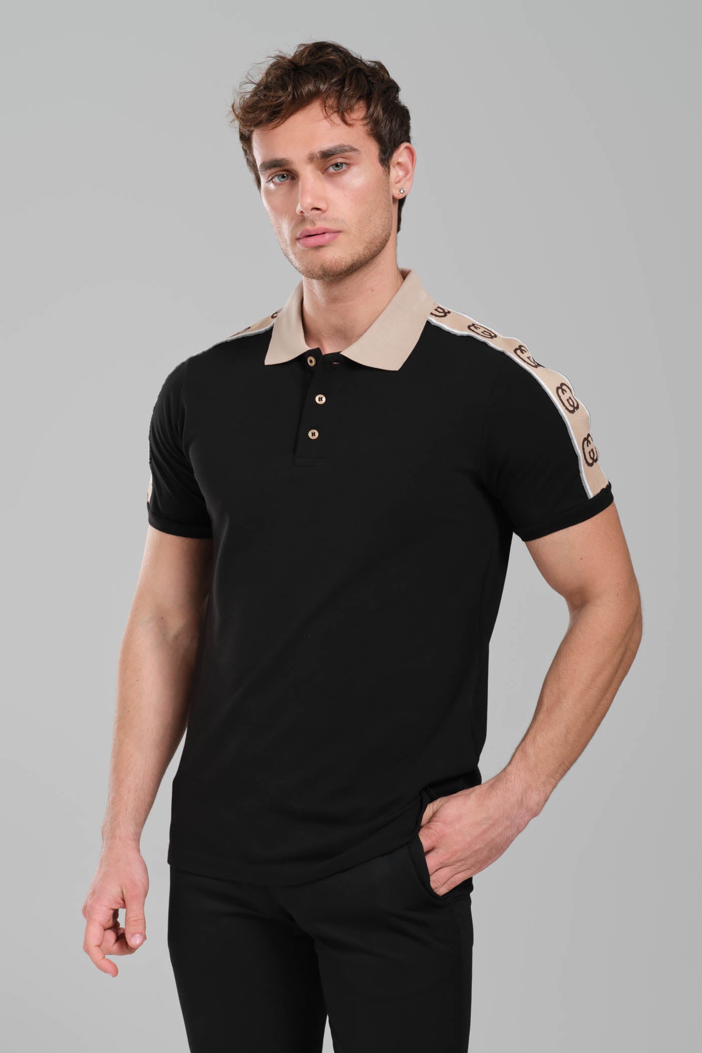 Gucci GRG Logo Polo Shirt - Black
