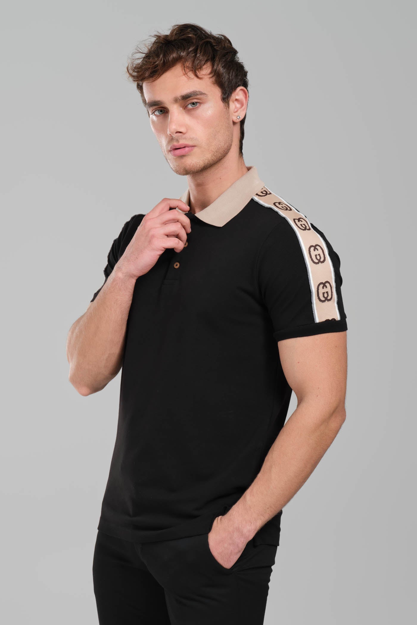 Gucci GRG Logo Polo Shirt - Black
