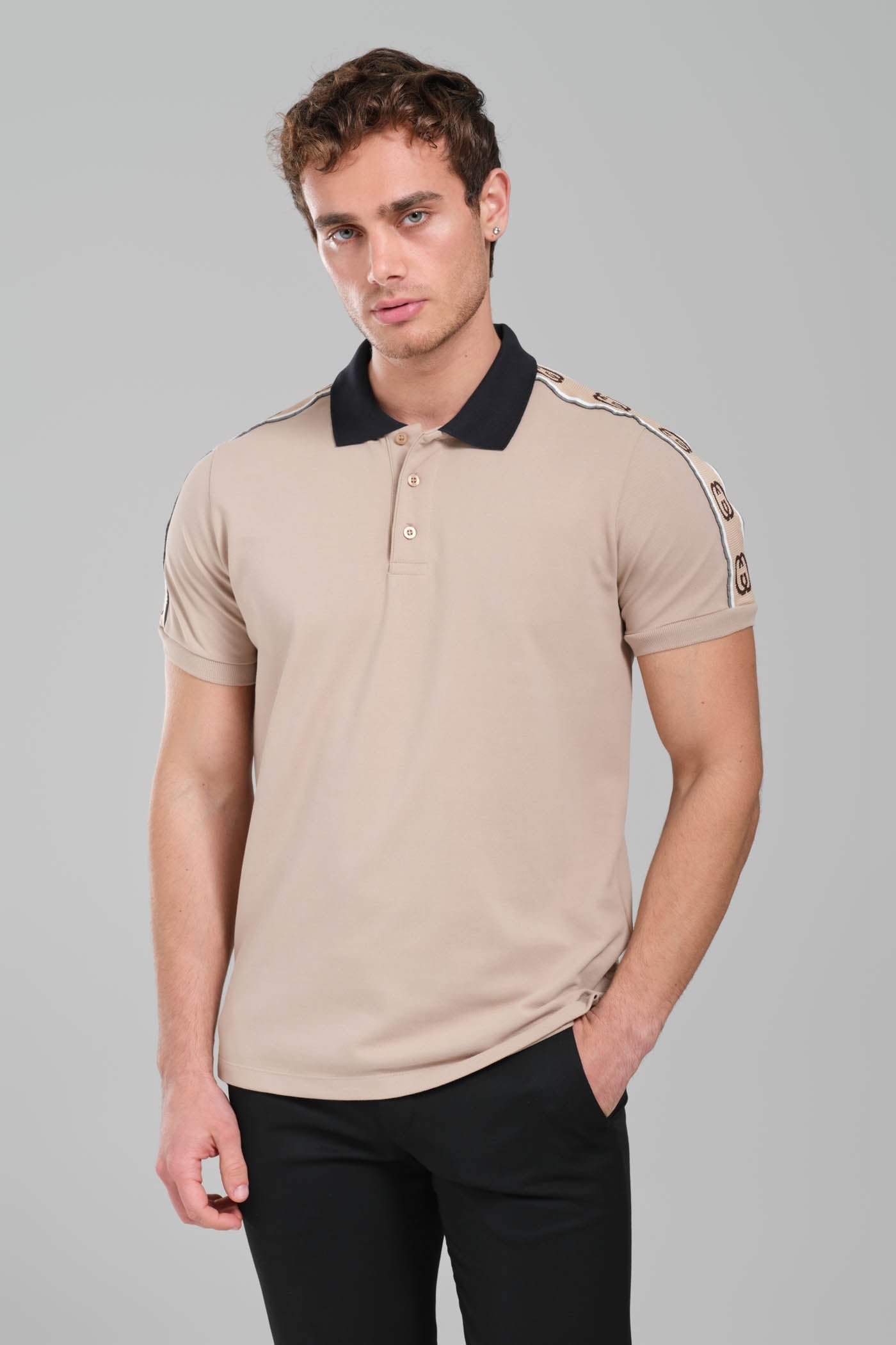 Gucci GRG Logo Polo Shirt - Light Brown