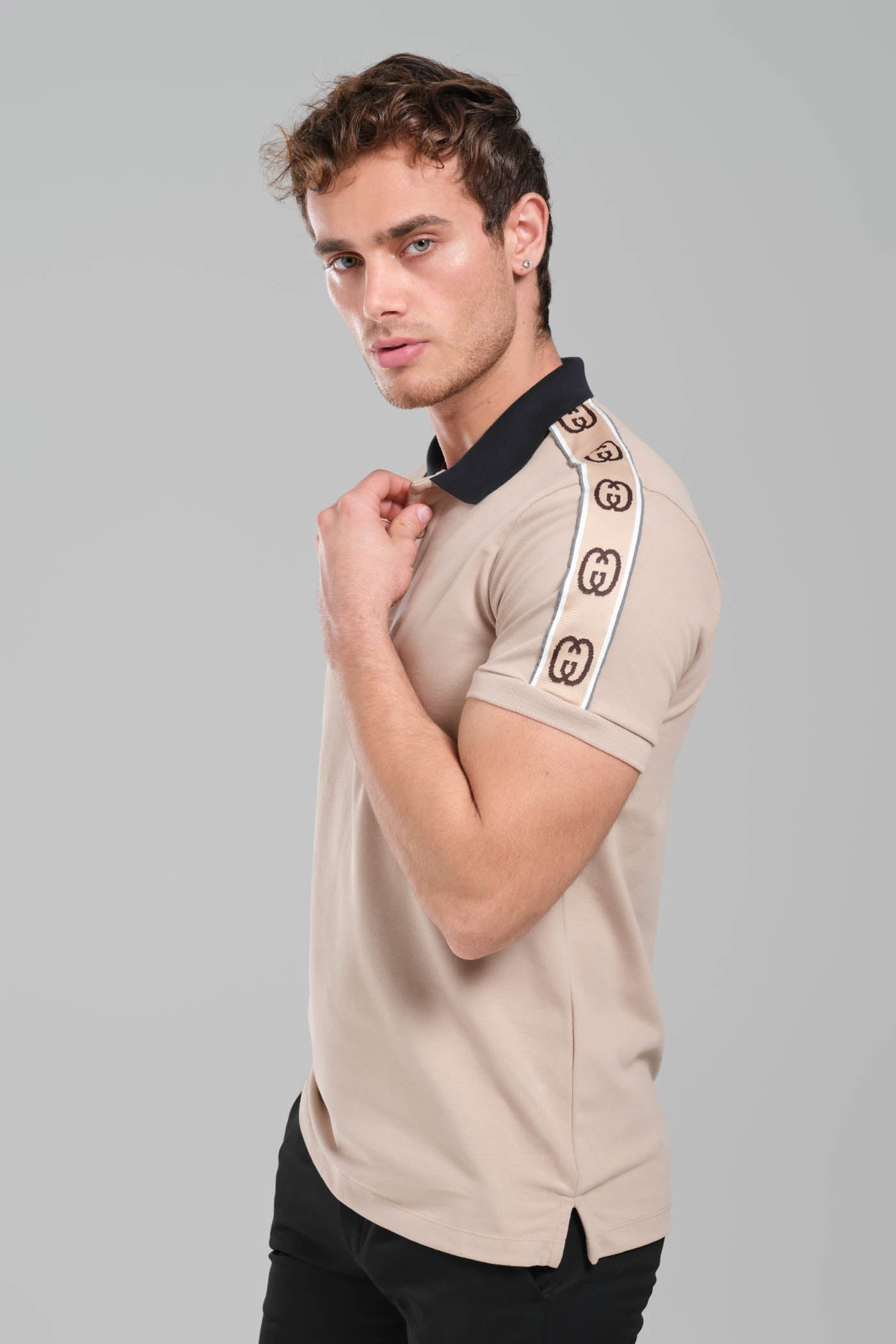 Gucci GRG Logo Polo Shirt - Light Brown