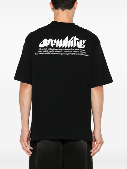 OFF White  Oversized Graphic Tee with Artistic Print