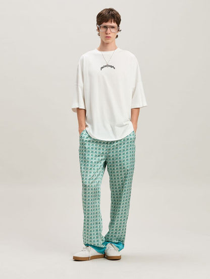 Palm Angels Classic Oversized White Logo T-Shirt