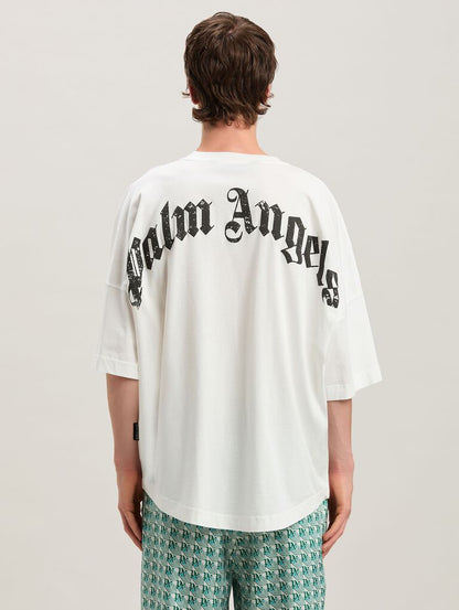 Palm Angels Classic Oversized White Logo T-Shirt