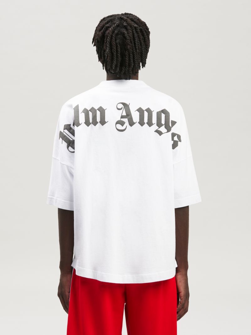 Palm Angels Oversized Logo T-Shirt - White | Premium Streetwear Fashion