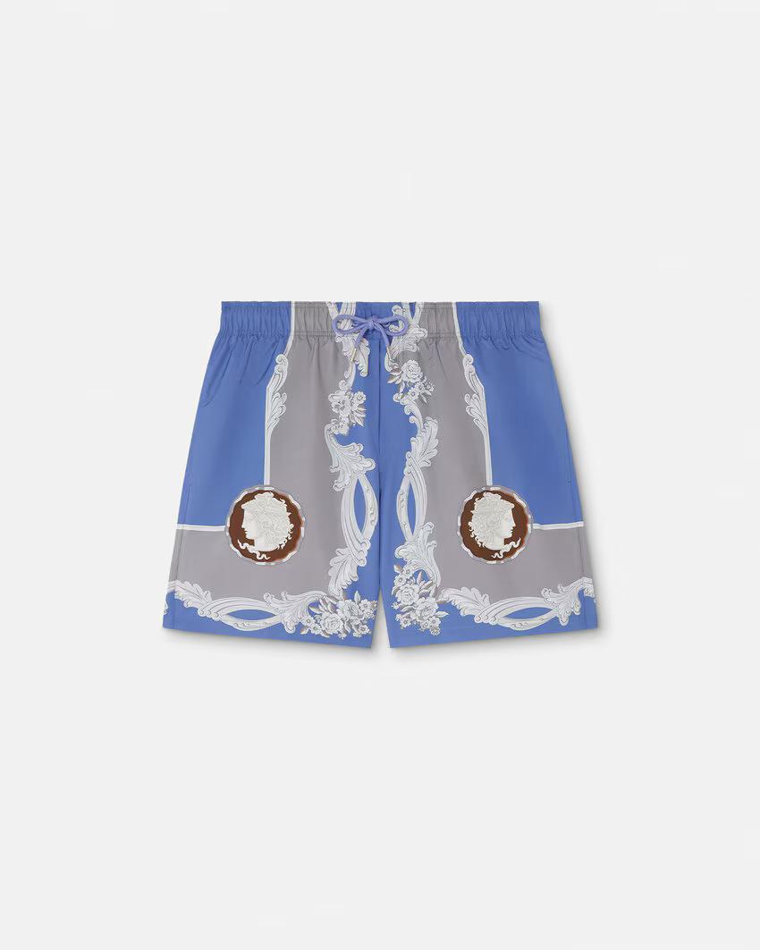 Versace Barocco Medusa Print Swim Shorts