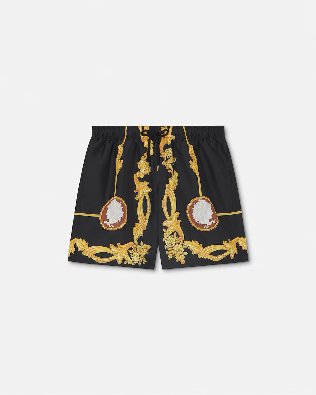 Versace Barocco Medusa Print Swim Shorts
