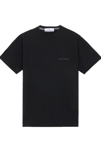 Stone Island Cotton Tshirt with Pixel Dots Black