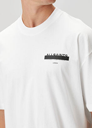 AllSaints Underground oversized t-shirt in White