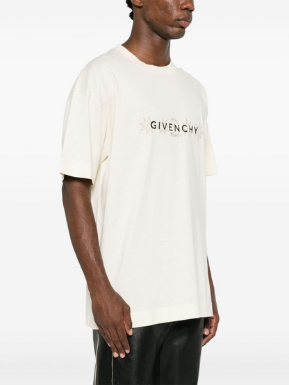 Givenchy Tarot-print cotton T-shirt - Beige Cream