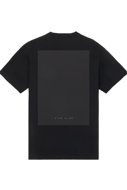 Stone Island Cotton Tshirt with Pixel Dots Black