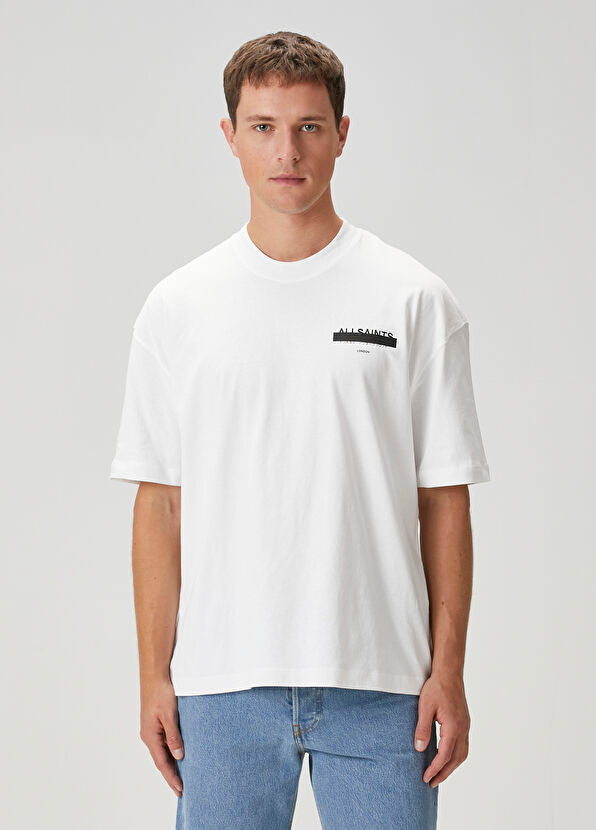 AllSaints Underground oversized t-shirt in White