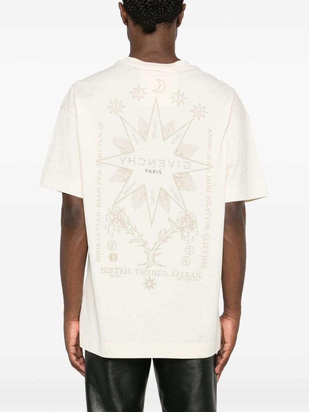 Givenchy Tarot-print cotton T-shirt - Beige Cream