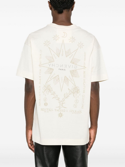 Givenchy Tarot-print cotton T-shirt - Beige Cream